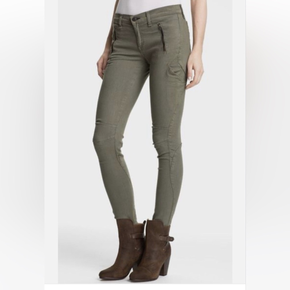 Rag & Bone rally cargo skinny jean in army size 26